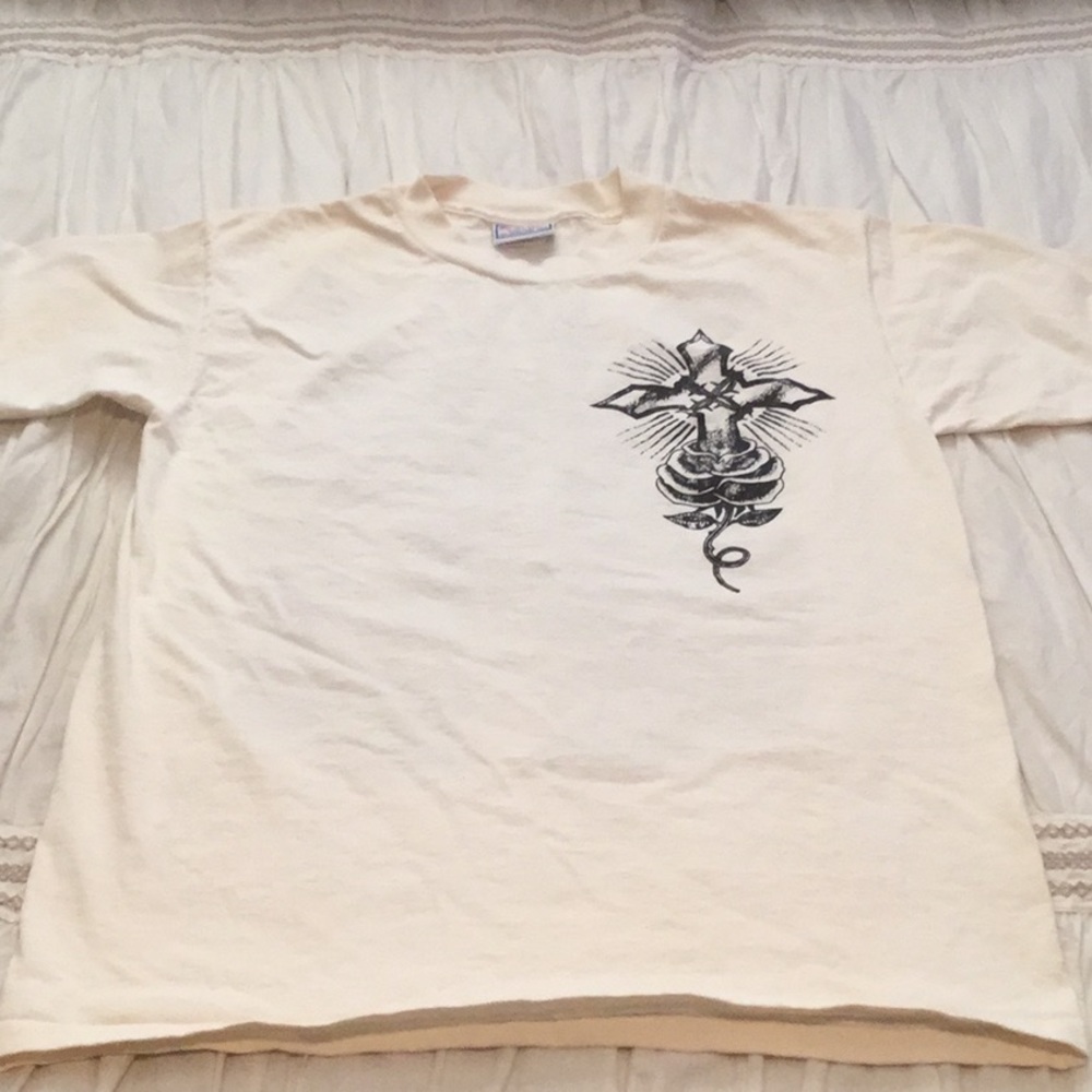 Tee Shirt with Virgin de Guadalupe on back, Medium